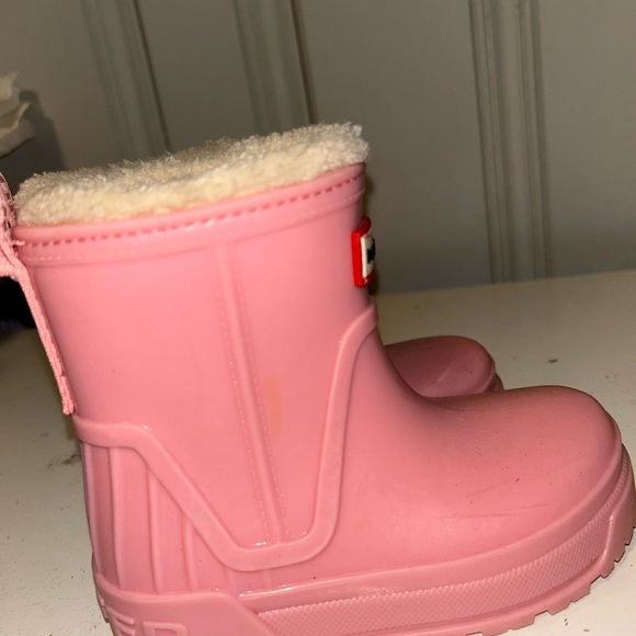 Hunter Pink Fleece-Lined Boots - Picture 4 of 5
